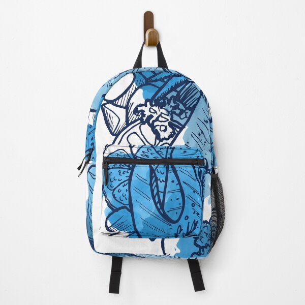 Item preview, Blue Watercolor Fish – Artistic Food-Inspired Doodle designed and sold by AgAndOl.