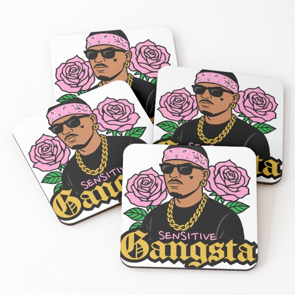 Item preview, Sensitive Gangsta with Pink Roses designed and sold by AgAndOl.
