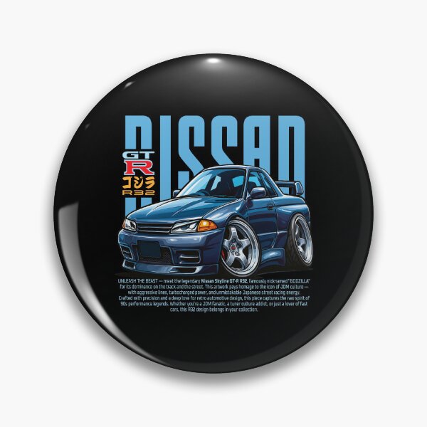 Item preview, Unleash the beast - Nissan Godzilla R32 – Japanese Legend Reborn in Retro Street Style designed and sold by Shamirazzuri.