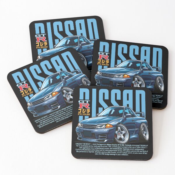 Item preview, Unleash the beast - Nissan Godzilla R32 – Japanese Legend Reborn in Retro Street Style designed and sold by Shamirazzuri.