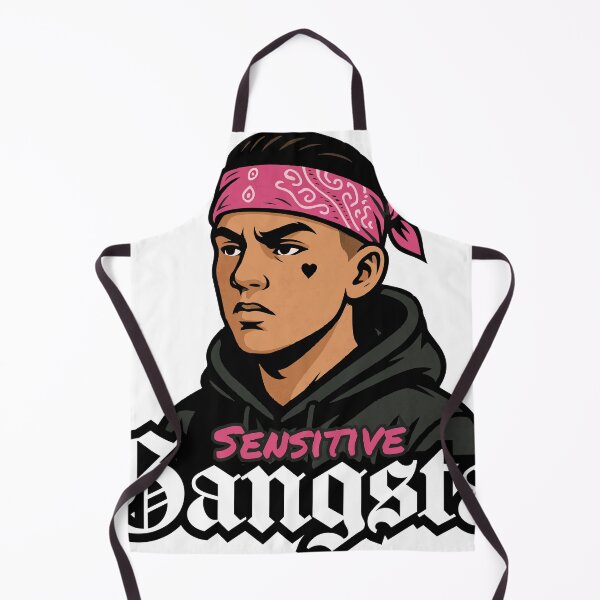 Item preview, Sensitive Gangsta with Pink Bandana designed and sold by AgAndOl.