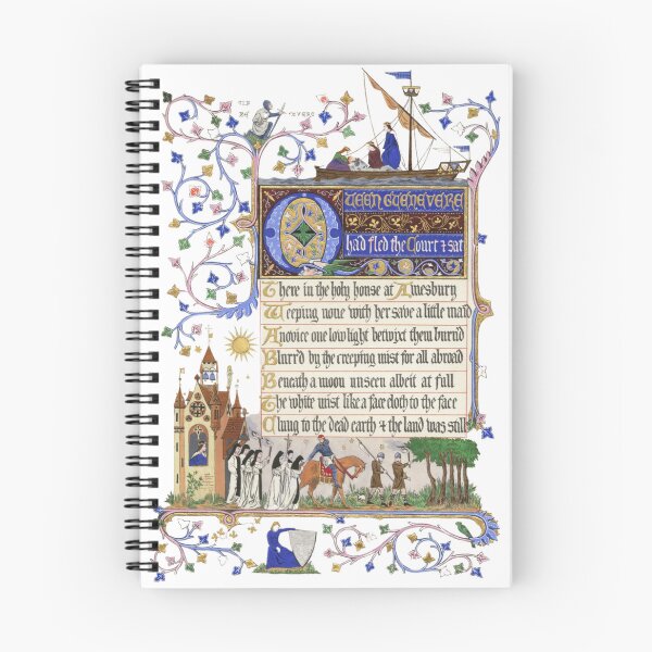 Item preview, Illuminated Manuscript - King Arthur designed and sold by thecatacombclub.