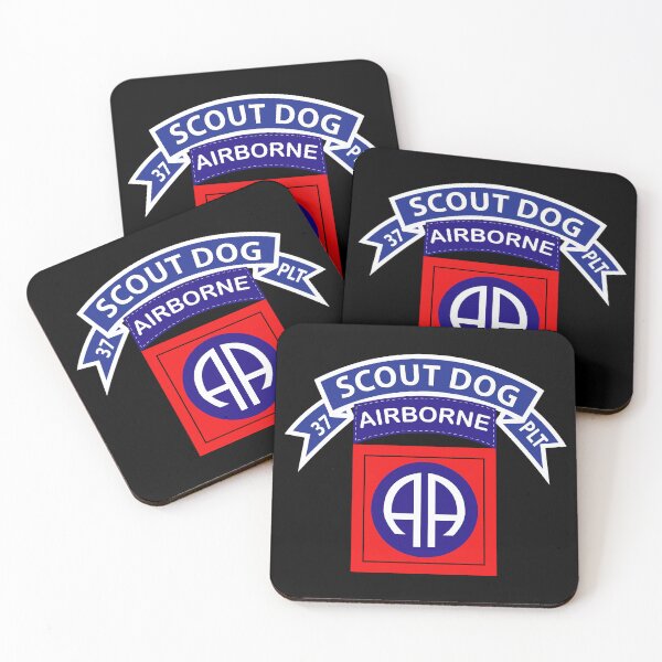 Item preview, Army - 37th Scout Dog Platoon - 82nd Airborne Div designed and sold by Military Insignia Products.