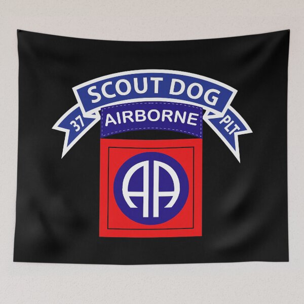 Item preview, Army - 37th Scout Dog Platoon - 82nd Airborne Div designed and sold by Military Insignia Products.