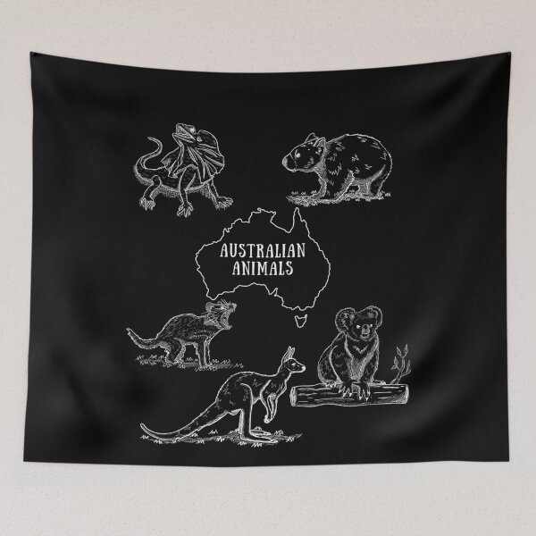 Item preview, Funny Aussie Animals Koala Kangaroo Emu Kids Wildlife Art designed and sold by Miumed.