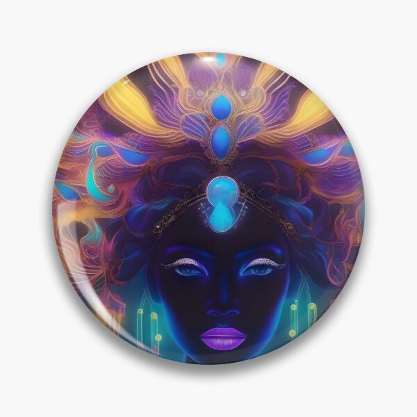 Item preview, Bioluminescent Neon Black Woman designed and sold by Artful Dreams.