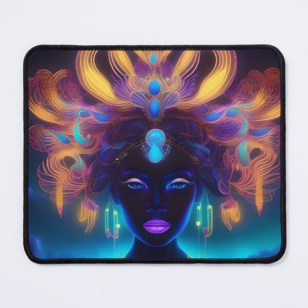 Item preview, Bioluminescent Neon Black Woman designed and sold by Artful Dreams.
