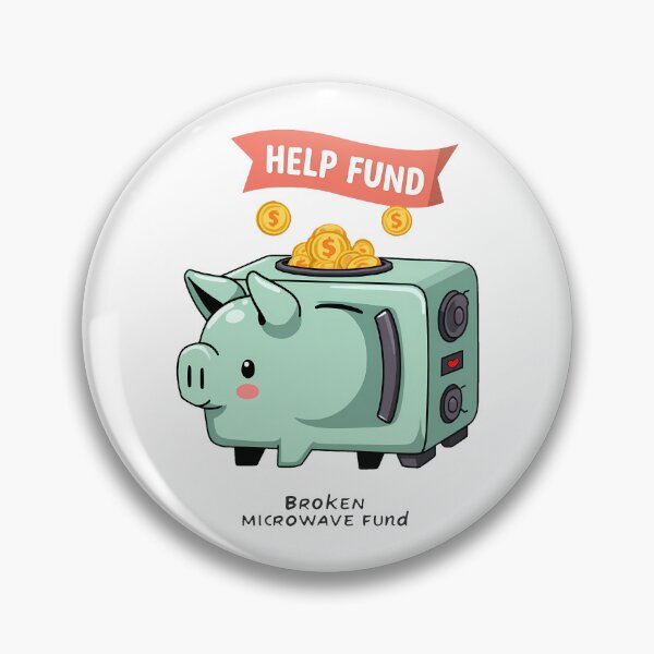 Item preview, Broken Microwave Fund Kawaii Piggy Bank designed and sold by zoughlal.