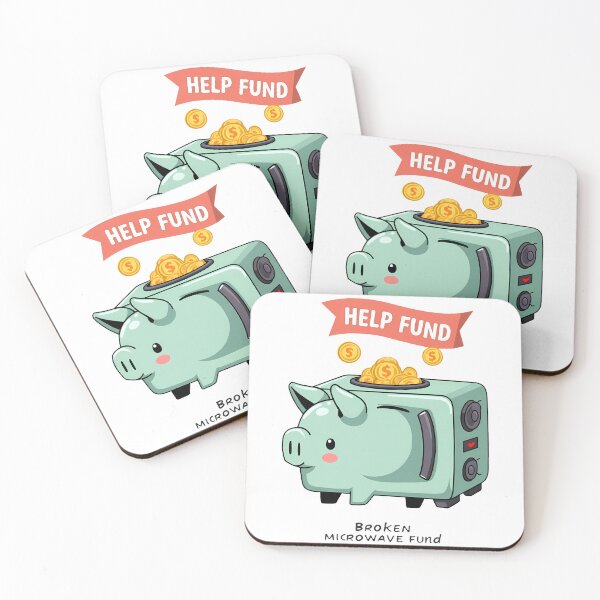 Item preview, Broken Microwave Fund Kawaii Piggy Bank designed and sold by zoughlal.