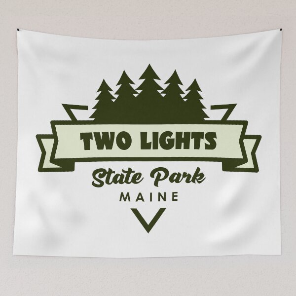 Item preview, Two Lights State Park Maine Trees And Ribbon designed and sold by bivenart.