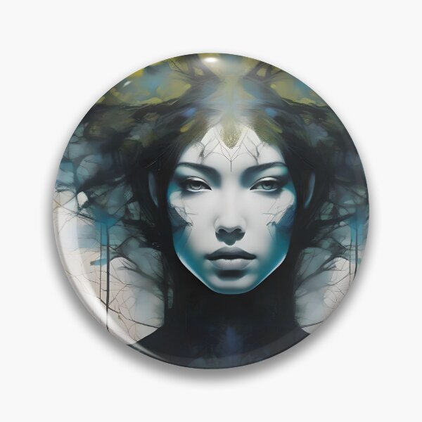 Item preview, Ethereal Forest Woman Fantasy Portrait designed and sold by Artful Dreams.