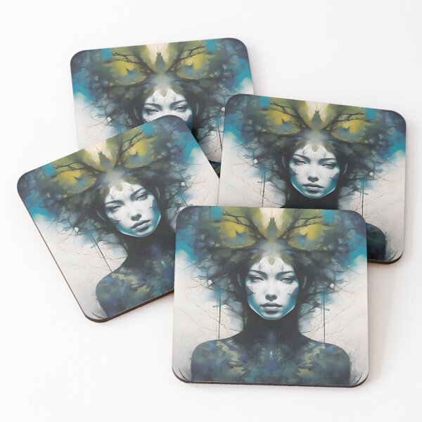 Item preview, Ethereal Forest Woman Fantasy Portrait designed and sold by Artful Dreams.