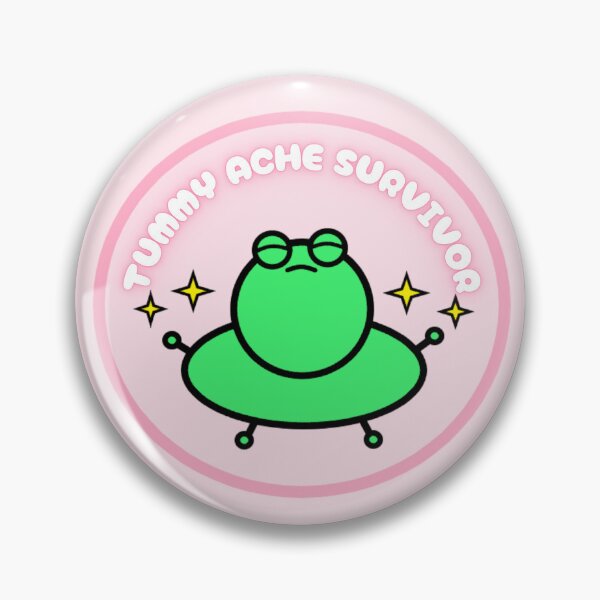 Item preview, Moop the Frog Tummy Ache Survivor designed and sold by Sassy and Nelly.