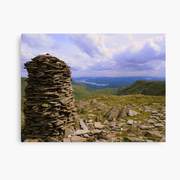 The Lake District: High Bakestones Cairn Canvas Print