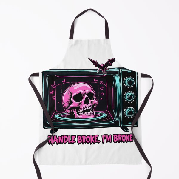 Item preview, Neon Goth Microwave Skull - Handle Broke, I'm Broke designed and sold by zoughlal.