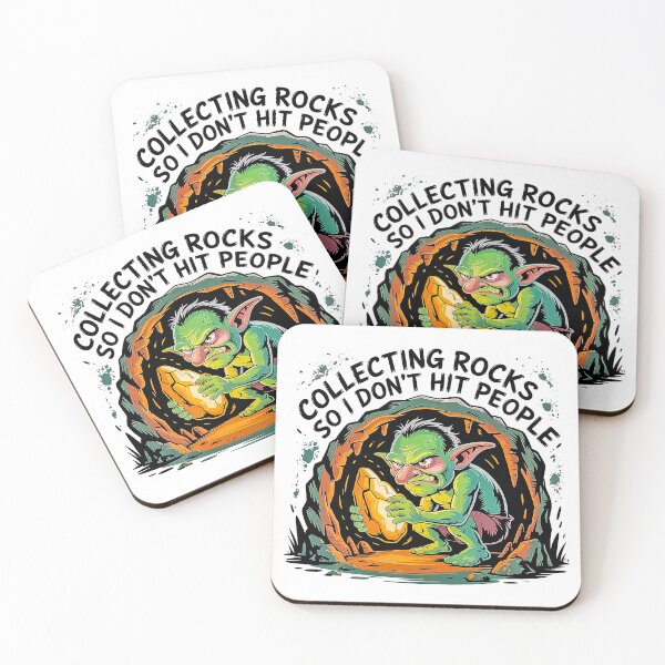 Item preview, Collect Rocks Day Grumpy Goblin Rock Collector Funny designed and sold by Amanda's Factory.