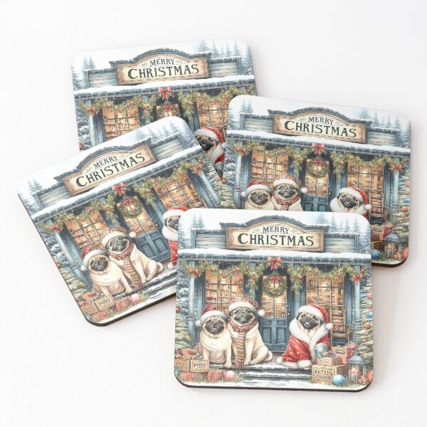 Item preview, Pug Dog Country Store Christmas Puzzle designed and sold by candiscamera.
