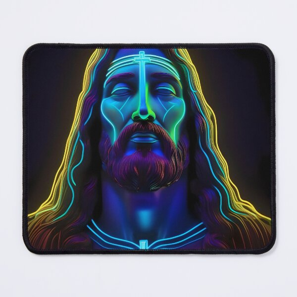 Item preview, bioluminescent neon Jesus Christ designed and sold by Artful Dreams.