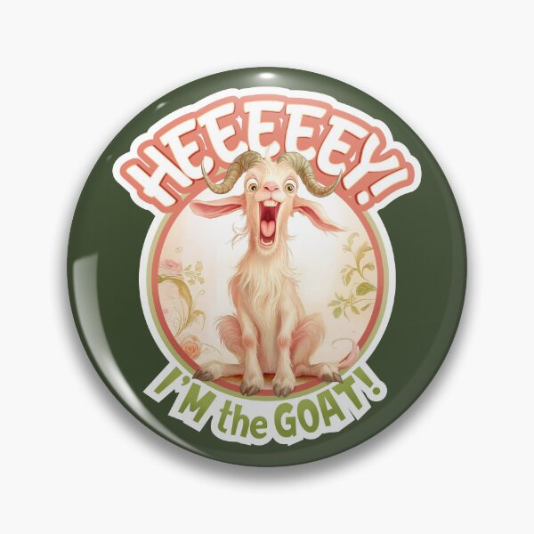 Item preview, Funny Screaming Goat — I’m the GOAT Meme Art designed and sold by Spaabus.