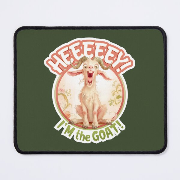 Item preview, Funny Screaming Goat — I’m the GOAT Meme Art designed and sold by Spaabus.