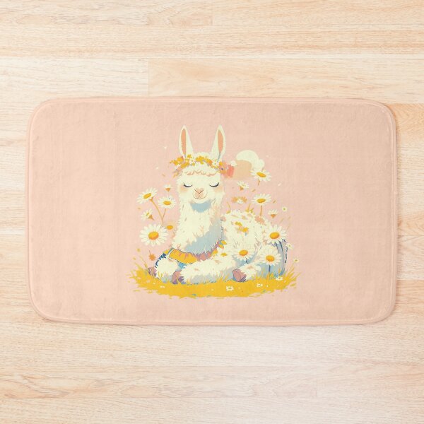 Item preview, Cute llama with Sunflowers designed and sold by WoollenLlama.