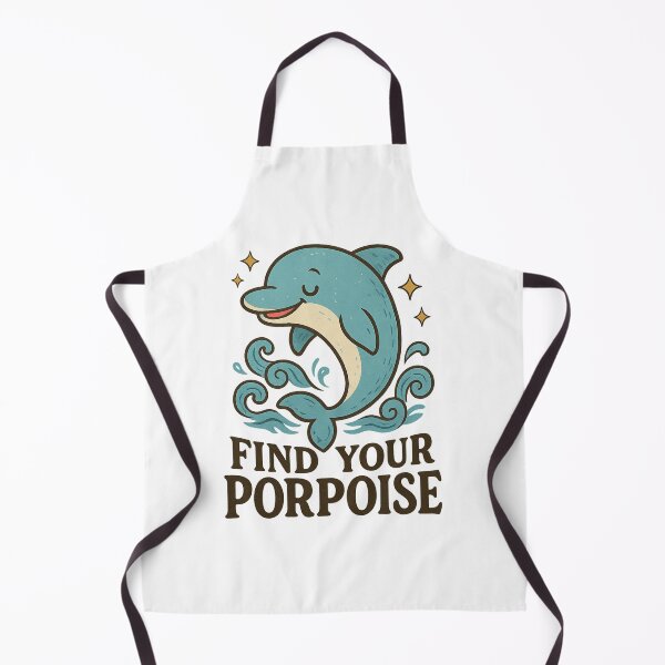 Item preview, Find Your Porpoise - Cute Whimsical Dolphin Ocean Pun Design designed and sold by OctGaveAParty.