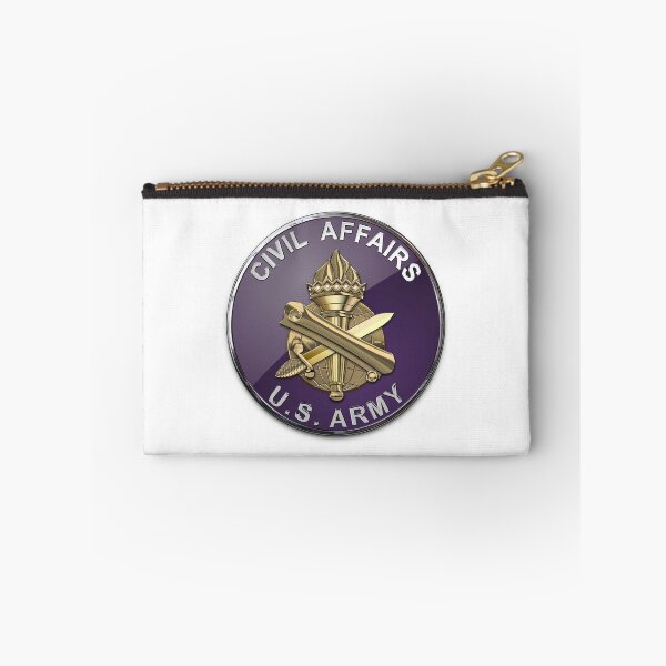 Item preview, U.S. Army Civil Affairs - Branch Insignia over White Leather designed and sold by Serge Averbukh Art Studio.