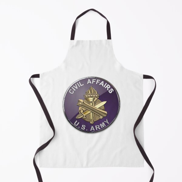 Item preview, U.S. Army Civil Affairs - Branch Insignia over White Leather designed and sold by Serge Averbukh Art Studio.