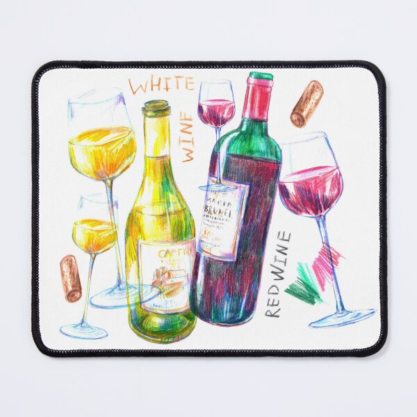 Item preview, Wine bottles and glasses designed and sold by bokasin.