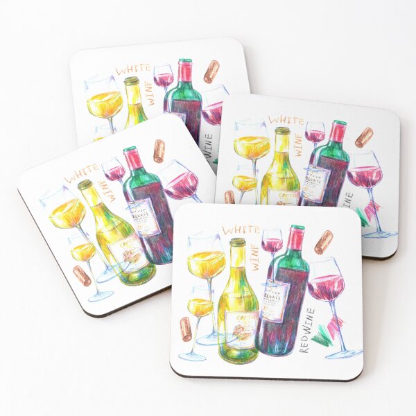 Item preview, Wine bottles and glasses designed and sold by bokasin.