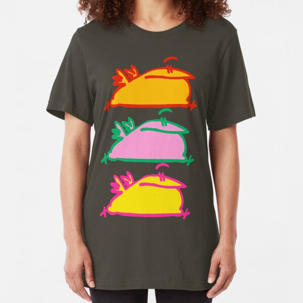 Triple Hurry Cartoon Birds T-Shirt by Cheerful Madness!! Slim Fit T-Shirt