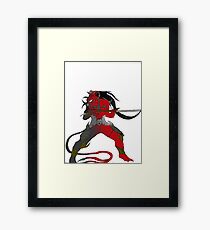 Red Devil's Code Framed Print