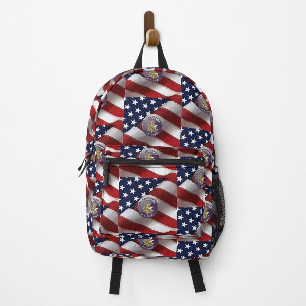 Item preview, U.S. Army Civil Affairs - Branch Insignia over American Flag designed and sold by Serge Averbukh Art Studio.