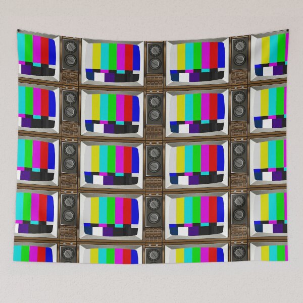 Item preview, Retro Vintage TV Television Test Pattern Color Bars designed and sold by PopFanShop!.