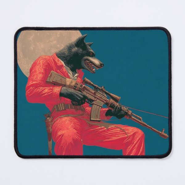 Item preview, Werewolf Warrior Under the Full Moon designed and sold by pastel.moonwave.