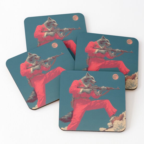 Item preview, Alpha Wolf in Red designed and sold by pastel.moonwave.