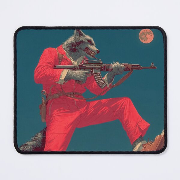 Item preview, Alpha Wolf in Red designed and sold by pastel.moonwave.