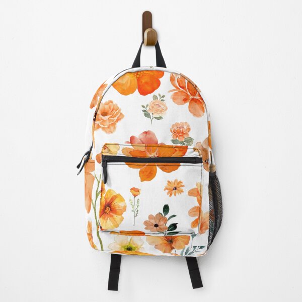 Item preview, Golden Garden – Watercolor Orange Floral Set designed and sold by Softglow-Studio.