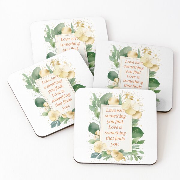 Item preview, Love Finds You – Heartfelt Romantic Quote Design Celebrating Serendipity and True Connection designed and sold by ArtsyExplorer.