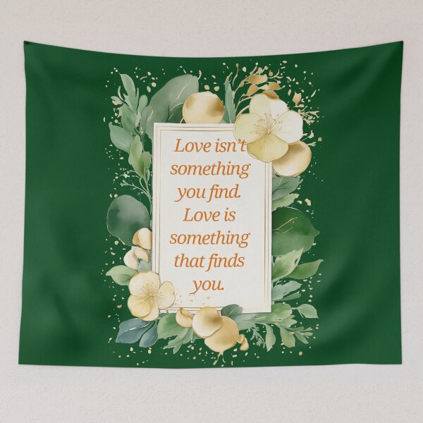 Item preview, Love Finds You – Heartfelt Romantic Quote Design Celebrating Serendipity and True Connection designed and sold by ArtsyExplorer.