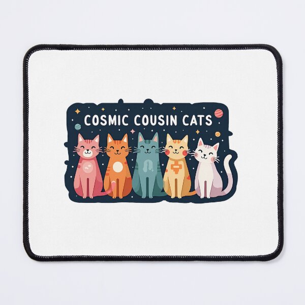 Item preview, Cosmic Cousin Cats Space Crew Vinyl Sticker Pack - Planet designed and sold by zoughlal.