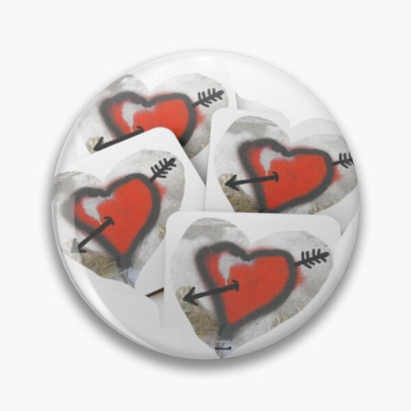 Item preview, 4 red hearts with Cupid's arrow designed and sold by ZoffArt-Shop.