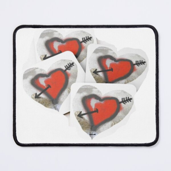 Item preview, 4 red hearts with Cupid's arrow designed and sold by ZoffArt-Shop.