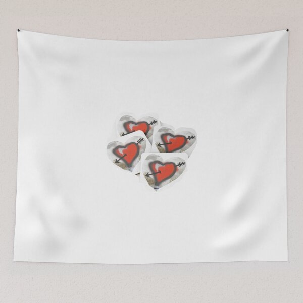 Item preview, 4 red hearts with Cupid's arrow designed and sold by ZoffArt-Shop.