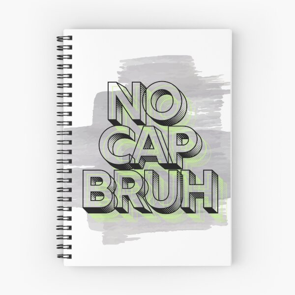 Item preview, No cap bruh meme black and lime green designed and sold by Patsmerch.