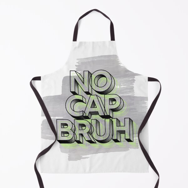 Item preview, No cap bruh meme black and lime green designed and sold by Patsmerch.