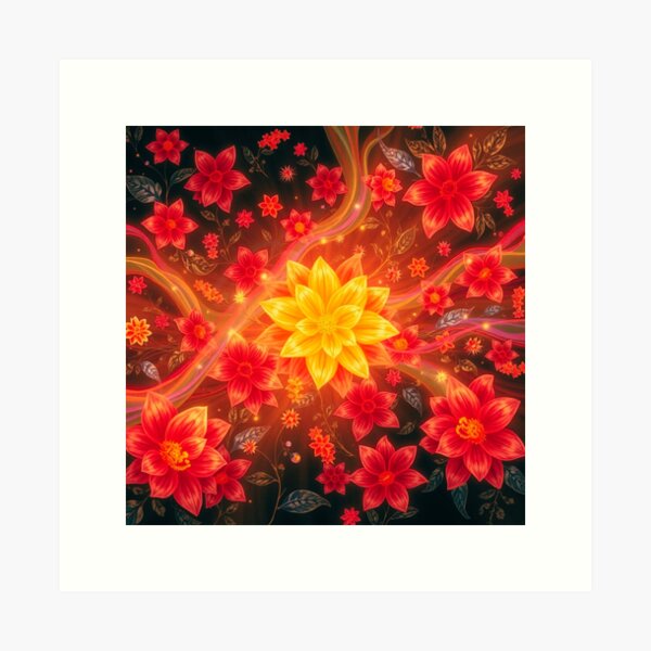 Item preview, Blazing Floral designed and sold by VisionGalaxyDesigns.