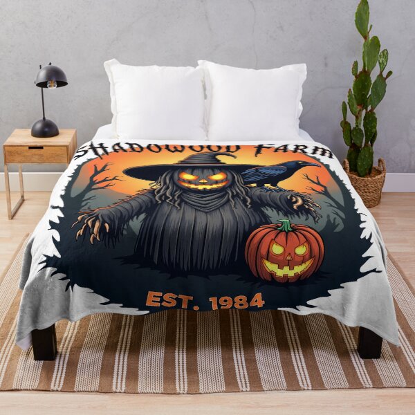 Item preview, Shadowood Farm Haunted Scarecrow Halloween Vintage Spooky designed and sold by zoughlal.