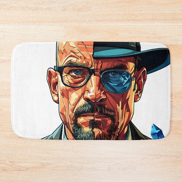 Item preview, Walter White Heisenberg Split Face Comic Art Design designed and sold by GeekArtUniverse.