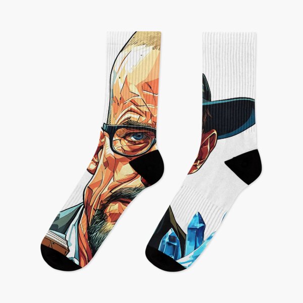 Item preview, Walter White Heisenberg Split Face Comic Art Design designed and sold by GeekArtUniverse.